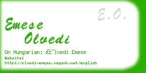emese olvedi business card